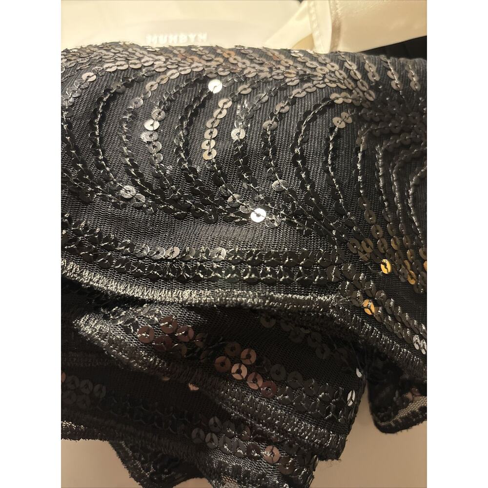Cejon Black Sparkly Scarf